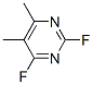 Pyrimidine, 2,4-difluoro-5,6-dimethyl- (8CI) Struktur