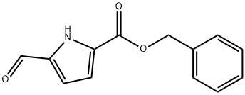 1H-Pyrrole-2-carboxylic acid, 5-forMyl-, phenylMethyl ester Struktur