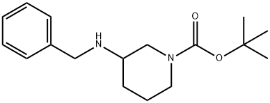 Tert-butyl 3-(benzylamino)piperidine-1-carboxylate Struktur