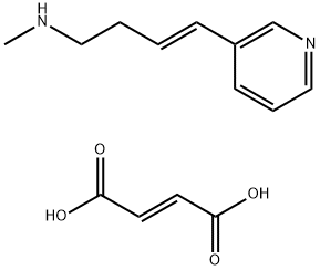 (E)-N-METHYL-4-(3-PYRIDINYL)-3-BUTEN-1-AMINE FUMARATE Struktur