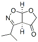 Furo[3,2-d]isoxazol-4(5H)-one, 3a,6a-dihydro-3-(1-methylethyl)-, cis- (9CI) Struktur