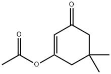 2-Cyclohexen-1-one, 3-(acetyloxy)-5,5-diMethyl- Struktur