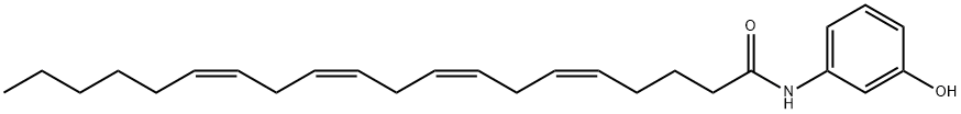 N-(3-hydroxyphenyl)-Arachidonoyl amide Struktur