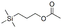 1-Propanol, 3-(trimethylsilyl)-, acetate Struktur