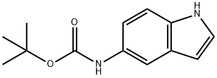 (1H-INDOL-5-YL)-CARBAMIC ACID TERT-BUTYL ESTER Struktur