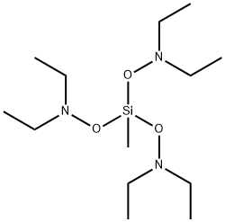 METHYLTRIS(N,N-DIETHYLAMINOXY)SILANE Struktur