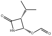 2-Azetidinone,4-(formyloxy)-3-(1-methylethyl)-,cis-(9CI) Struktur