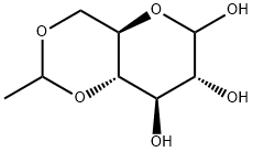 4,6-O-Ethylidene-D-glucopyranose Struktur