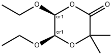 1,4-Dioxan-2-one,5,6-diethoxy-3,3-dimethyl-,cis-(9CI) Struktur