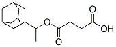 Succinic acid hydrogen 1-[1-(1-adamantyl)ethyl] ester Struktur