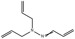 Acrylaldehyde diallylhydrazone Struktur