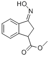 METHYL 3-HYDROXYIMINOINDAN-1-CARBOXYLATE Struktur