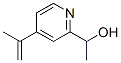 2-Pyridinemethanol, alpha-methyl-4-(1-methylethenyl)- (9CI) Struktur