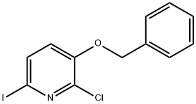 3-BENZYLOXY-2-CHLORO-6-IODOPYRIDINE Struktur