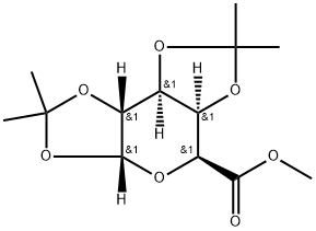 1,2,3,4-DI-O-ISOPROPYLIDENE-ALPHA-D-GALACTURONIC ACID METHYL ESTER Struktur