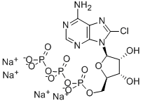 8-CHLOROADENOSINE-5'-O-TRIPHOSPHATE SODIUM SALT Struktur