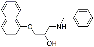 1-(1-Naphtyloxy)-3-(benzylamino)-2-propanol Struktur