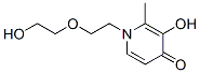 4(1H)-Pyridinone, 3-hydroxy-1-[2-(2-hydroxyethoxy)ethyl]-2-methyl- (9CI) Struktur