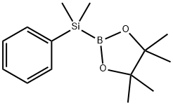 (DIMETHYLPHENYLSILYL)BORONIC ACID PINAC& Struktur