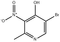 5-BroMo-2-Methyl-3-nitro-4-pyridinol Struktur