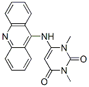 Pyrimidine-2,4(1H,3H)-dione, 1,3-dimethyl-6-(9-acridinylamino)- Struktur