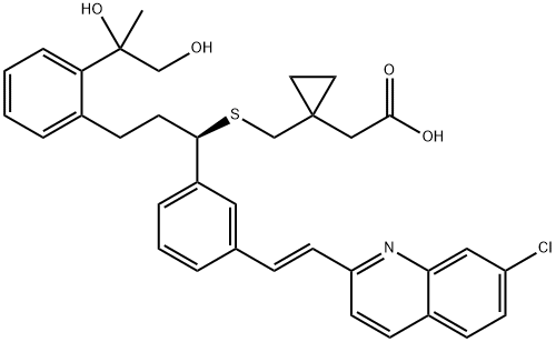 Montelukast 1,2-Diol_x000b_(Mixture of diastereomers) Struktur