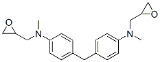 4,4'-methylenebis[N-(2,3-epoxypropyl)-N-methylaniline]  Struktur