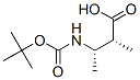 Butanoic acid, 3-[[(1,1-dimethylethoxy)carbonyl]amino]-2-methyl-, (2R,3S)- Struktur