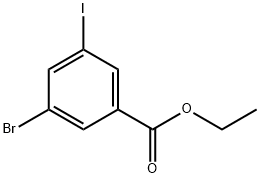 3-BROMO-5-IODO-BENZOIC ACID ETHYL ESTER Struktur