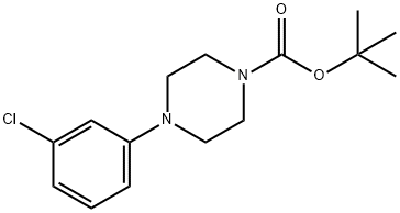 tert-butyl 4-(3-chlorophenyl)piperazine-1-carboxylate Struktur