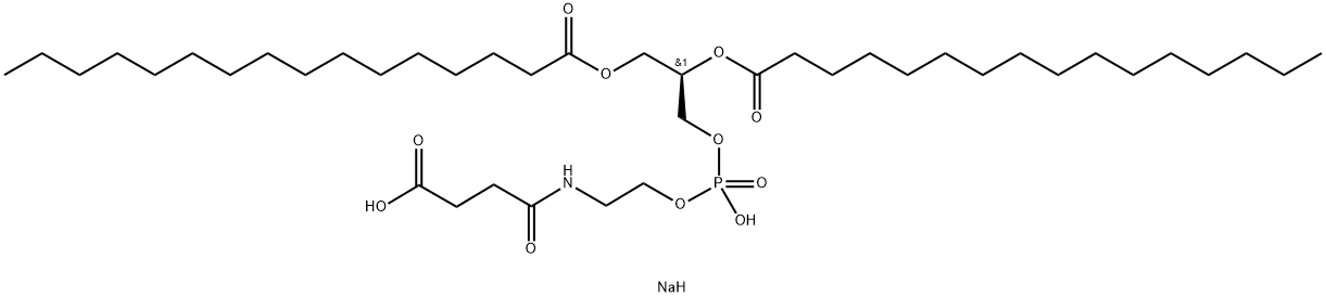 L-ALPHA-PHOSPHATIDYL-ETHANOLAMINE DIPALMITOYL, N-SUCCINYL SODIUM SALT Struktur