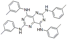 2,4,6,8-Tetrakis(m-toluidino)pyrimido[5,4-d]pyrimidine Struktur