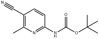 TERT-BUTYL5-CYANO-6-METHYLPYRIDIN-2-YLCARBAMATE Struktur