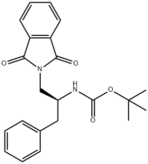 (S)-tert-butyl 1-(1,3-dioxoisoindolin-2-yl)-3-phenylpropan-2-ylcarbaMate Struktur