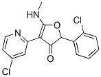 3(2H)-Furanone,  2-(2-chlorophenyl)-4-(4-chloro-2-pyridinyl)-5-(methylamino)- Struktur