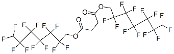 Succinic acid bis(2,2,3,3,4,4,5,5,6,6,7,7-dodecafluoroheptyl) ester Struktur