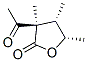 2(3H)-Furanone, 3-acetyldihydro-3,4,5-trimethyl-, (3alpha,4alpha,5alpha)- (9CI) Struktur