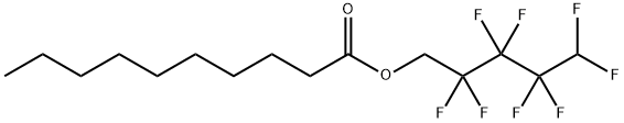 Decanoic acid 2,2,3,3,4,4,5,5-octafluoropentyl ester Struktur