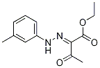 Butanoic acid, 2-[2-(3-Methylphenyl)hydrazinylidene]-3-oxo-, ethyl ester Struktur