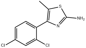 4-(2,4-Dichloro-phenyl)-5- methyl-thiazol-2-ylamine Struktur