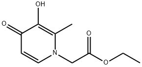 1(4H)-Pyridineacetic acid, 3-hydroxy-2-methyl-4-oxo-, ethyl ester (9CI) Struktur