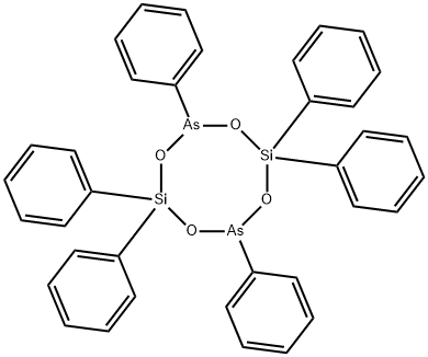 244688-HEXAPHENYL-1357-TETRAOXA-26-DIARSA-48-DISILACYCLOOCTANE Struktur