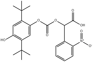 ALPHA-[[[2,5-BIS(1,1-DIMETHYLETHYL)-4-HYDROXYPHENOXY]CARBONYL]OXY]-2-NITRO-BENZENEACETIC ACID Struktur