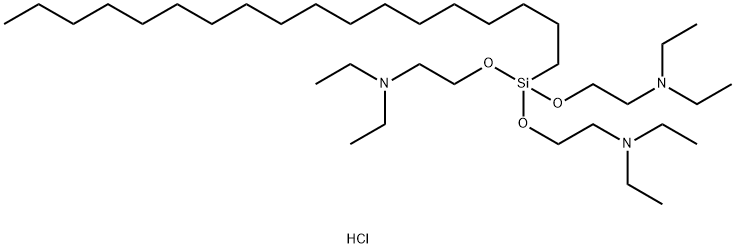 2,2''',2''''''-[(octadecylsilylidyne)trioxy]tris(triethylammonium) trichloride Struktur