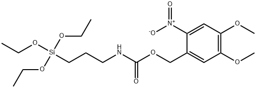 nitroveratryloxycarbonylamidopropyltriethoxysilane,10% in tetrahydrofuran Struktur