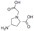 1-Pyrrolidineaceticacid,4-amino-2-carboxy-,(2S-cis)-(9CI) Struktur