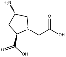 1-Pyrrolidineaceticacid,4-amino-2-carboxy-,(2R-trans)-(9CI) Struktur