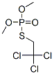 Phosphorothioic acid O,O-dimethyl S-(2,2,2-trichloroethyl) ester Struktur