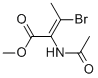 METHYL-(2Z)-2-ACETYLAMINO-3-BROMO-2-BUTENOATE Struktur