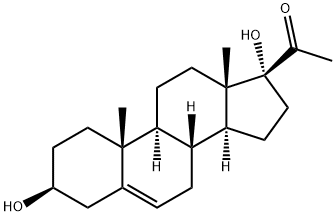 Pregn-5-ene-3alpha,17alpha-diol-20-one Struktur